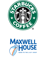 SBUX Maxwell House Coffee logos